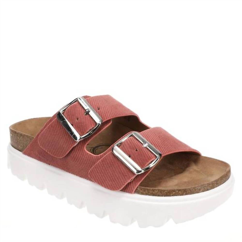 NEW VERY G women's jazmin platform sandals in red